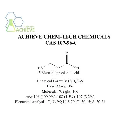 Acide 3-mercaptopropionique CAS 107-96-0