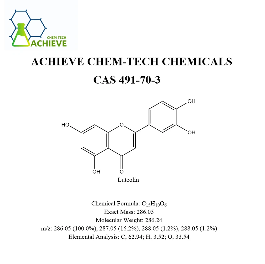 Luteolin Powder CAS 491-70-3 | Shaanxi BLOOM Tech Co., Ltd Luteolin Powder CAS 491-70-3 | Shaanxi BLOOM Tech Co., Ltd